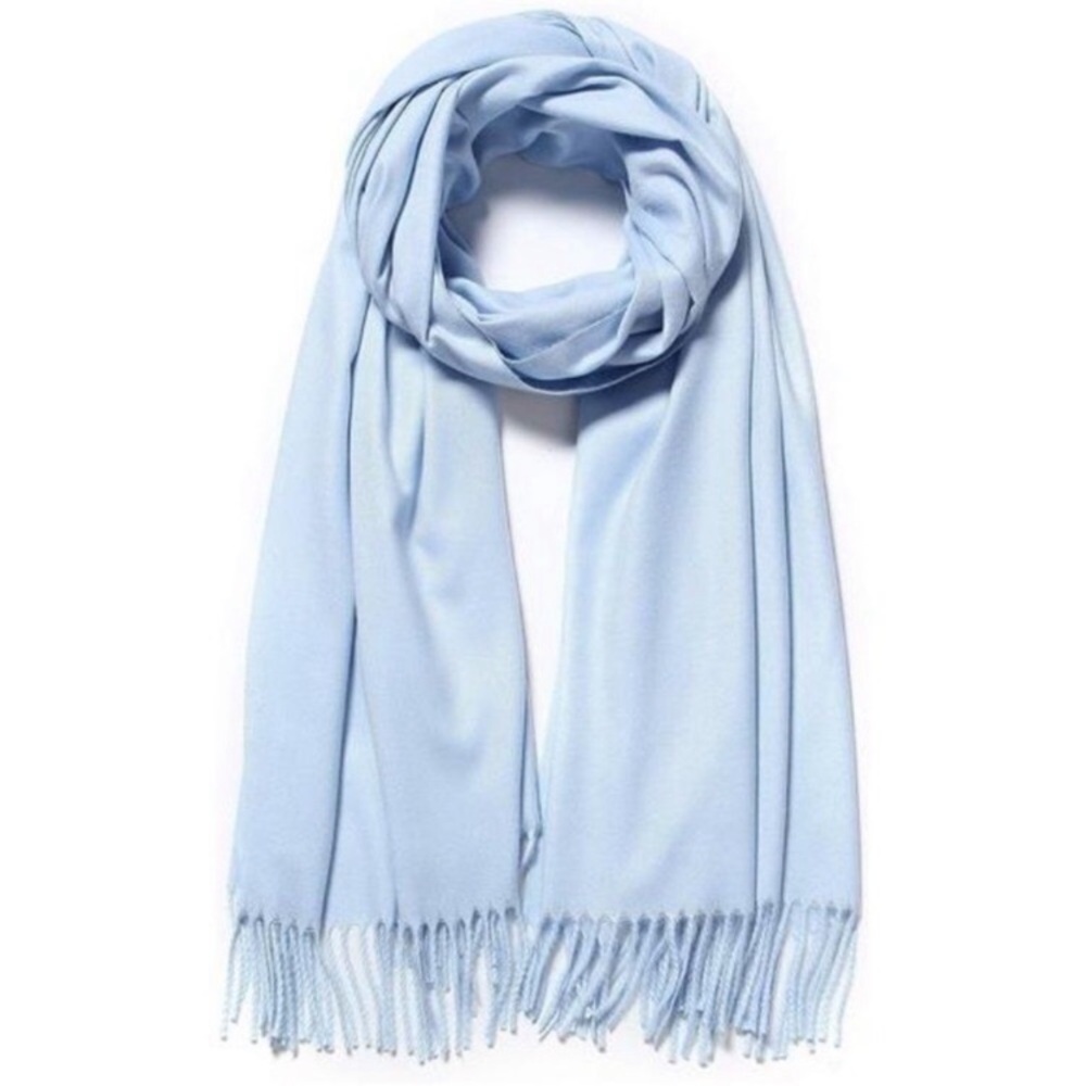 Large Soft Cashmere Silky Pashmina Solid Shawl Wrap Scarf for Women
